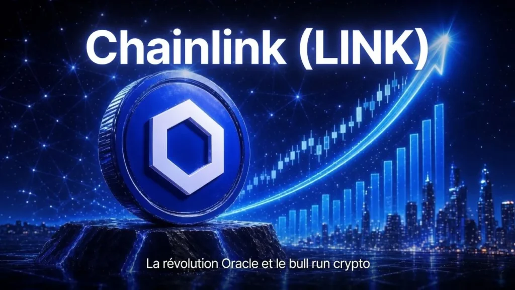 Chainlink (LINK) en 2026 illustrant le réseau d'oracles reliant les blockchains aux données du monde réel